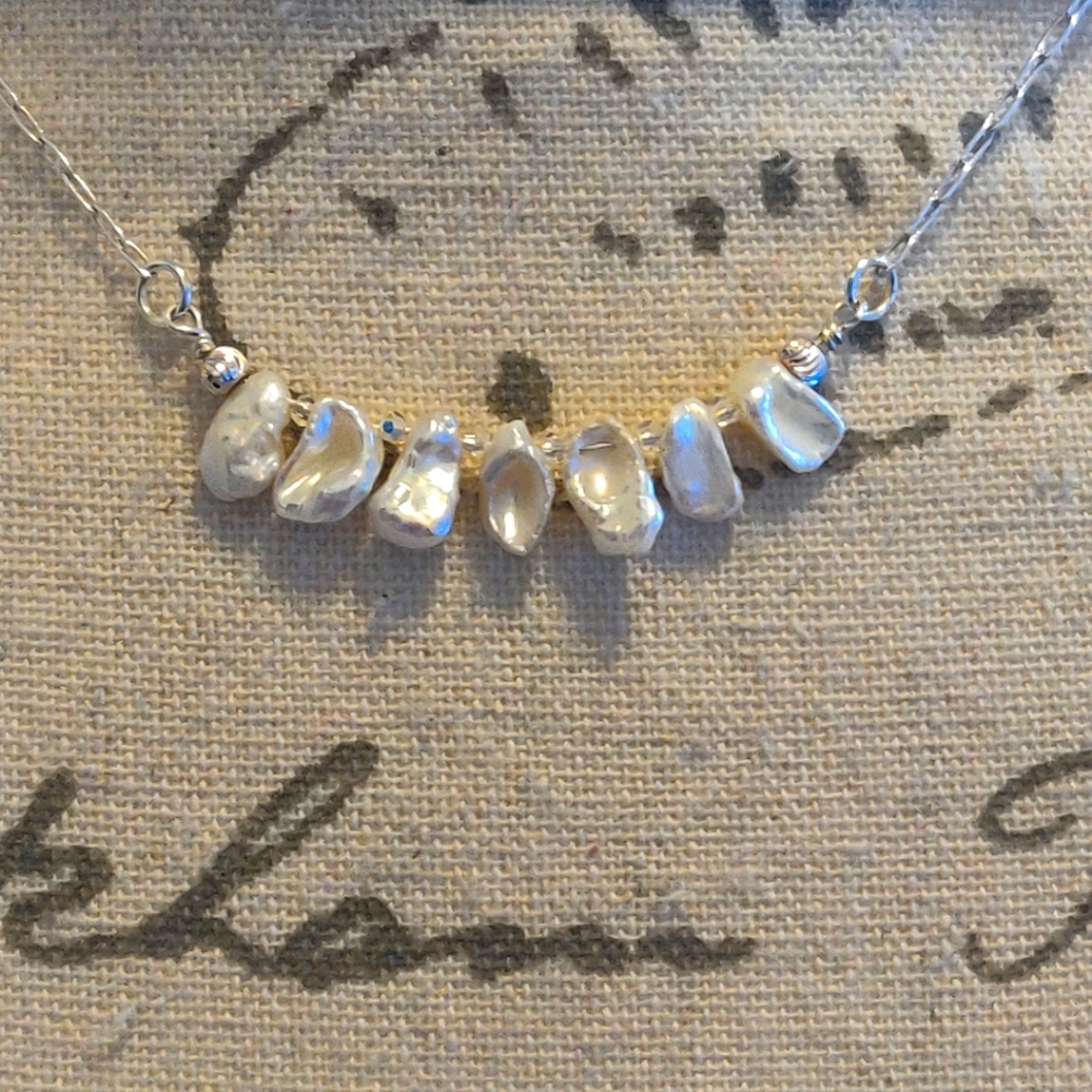 New Keshi Pearl Necklace.